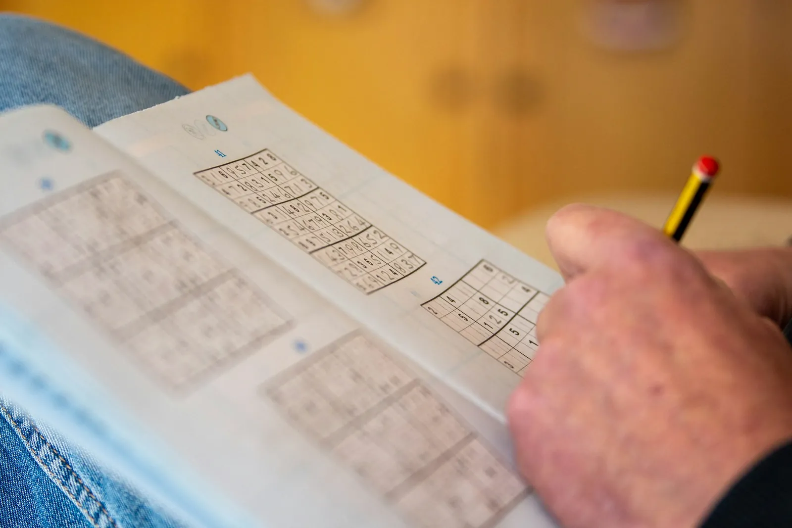 playing sudoku