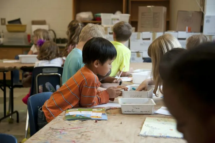 international classroom students engaged in classroom activities